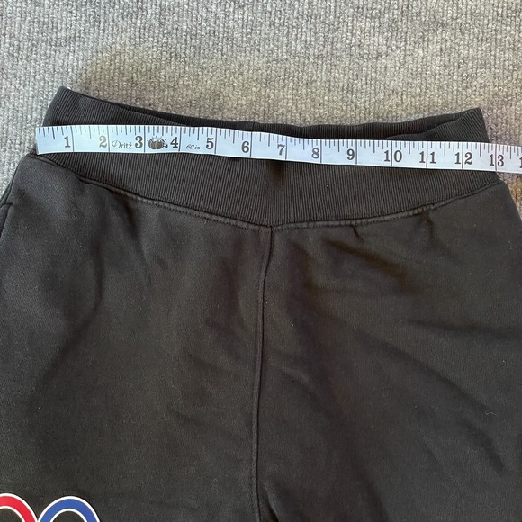 Champion Sweatpants Mens Small Reverse Weave Joggers Black Spellout Logo P1 - Picture 6 of 11